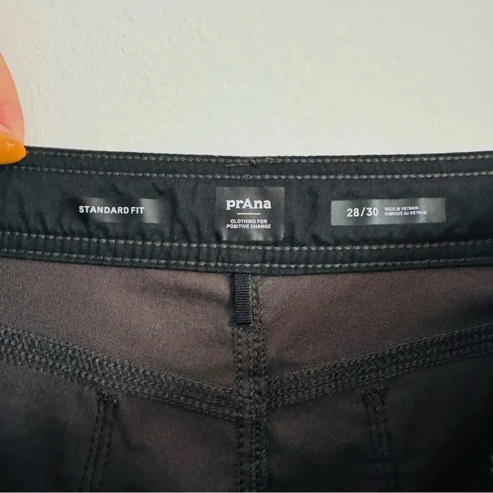 MENS PRANA Dark Grey Convertible Outdoor Straight Leg Pants Zip Shorts 28 30